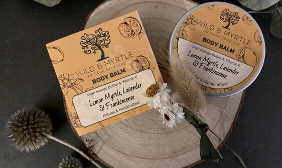 Body Balm - Lemon Myrtle, Lavender & Frankincense (with Mango Butter & Vitamin E)