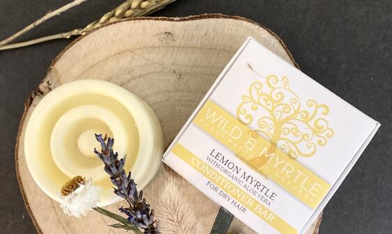 Conditioner Bar for Dry Hair - Lemon Myrtle with Organic Aloe Vera