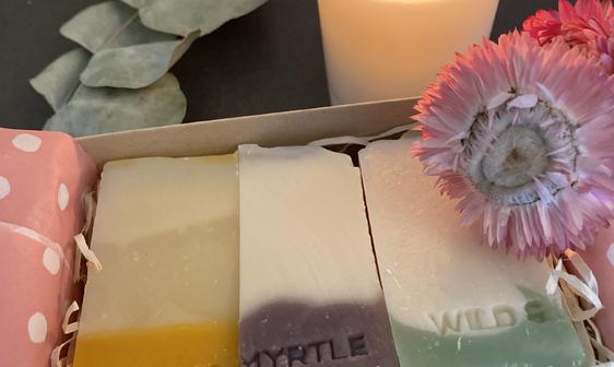 Trio of Mini Handmade Soaps