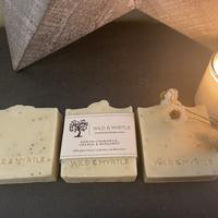 Roman Chamomile, Orange and Bergamot with Blue Poppy Seeds Handmade Soap