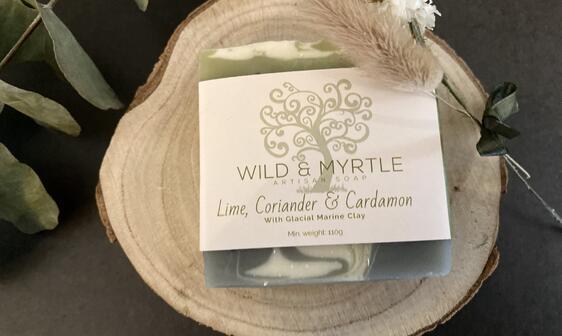 Lime, Coriander & Cardamom with Glacial Marine Clay Handmade Soap **Coming soon! Pre-order for despatch on 28 September **