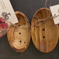 Oval Olive Wood Soap Dish